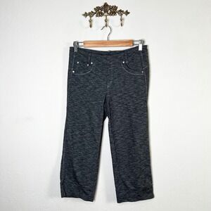 Women's Cropped Pants in Dark Gray